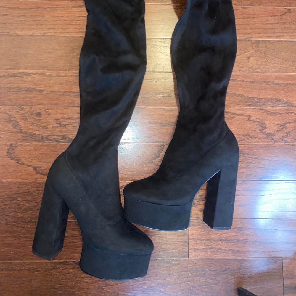 FashionNova OTK platform boots